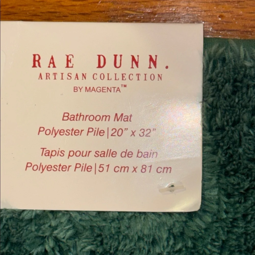 NWT Rae Dunn Holiday/Christmas/Seasonal Bathroom Mat/Rug Polyester Pile 20”x32”